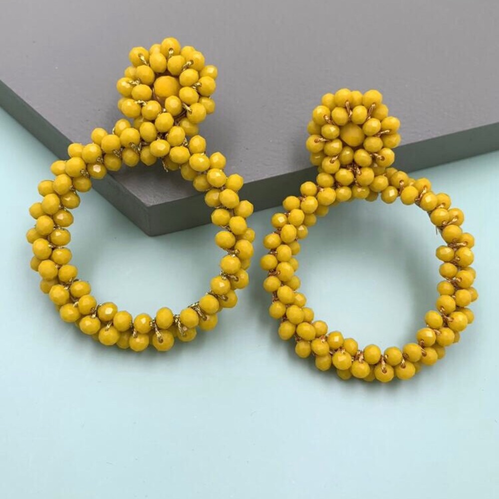 🟡3 / $20 🟡❗️ Large yellow earrings